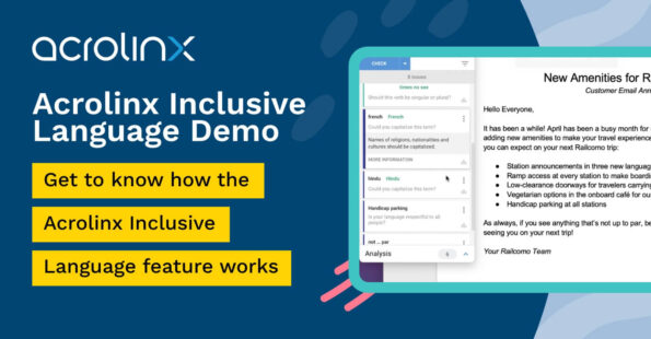 Acrolinx inclusive language demo