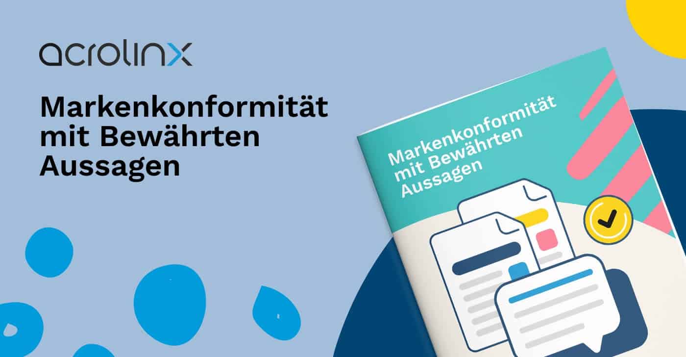 Markenkonformitaet mit bewaehrten aussagen