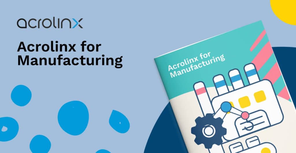 Acrolinx for manufacturing