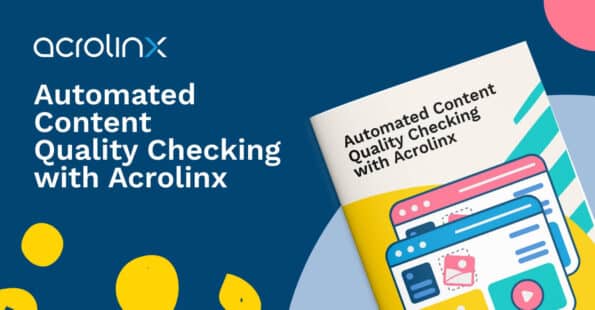 Automated content quality checking with Acrolinx